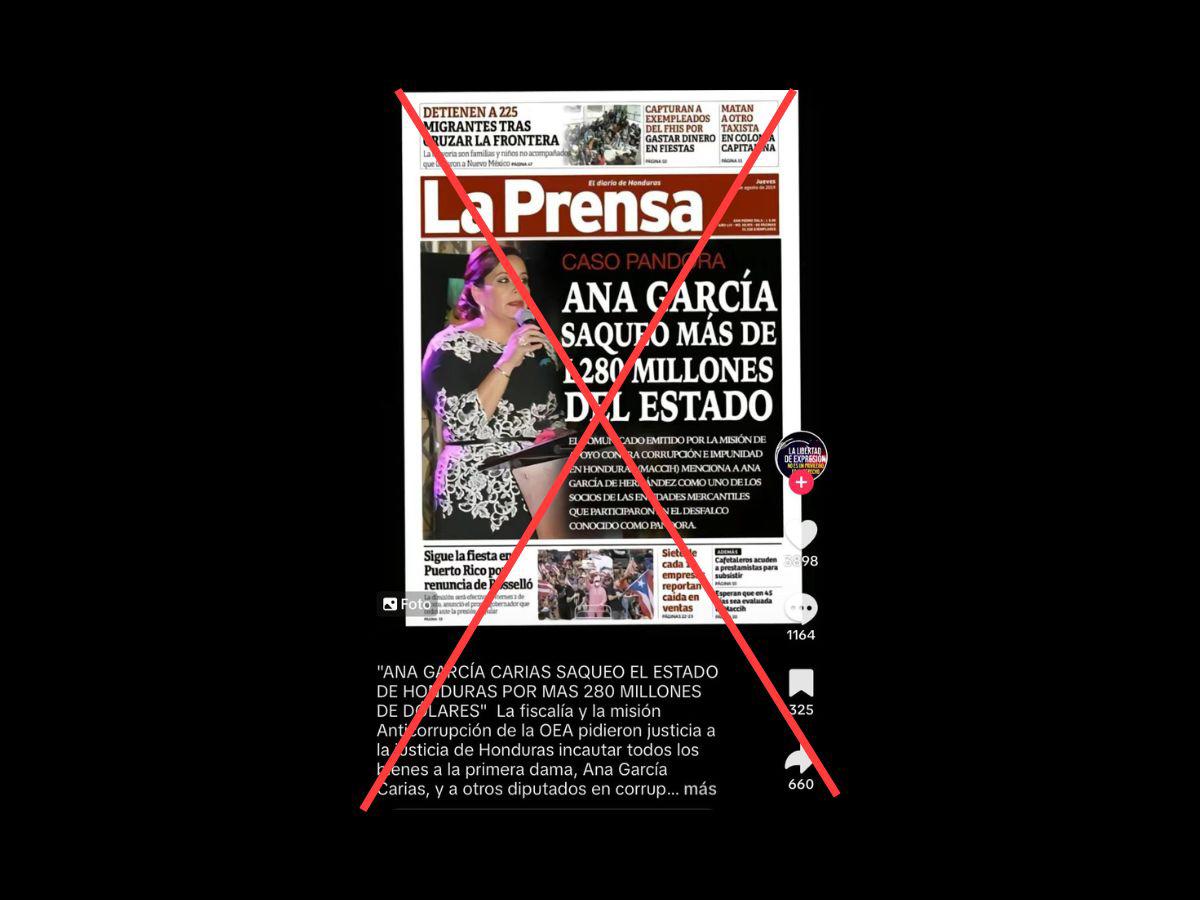 $!Captura de pantalla a una publicación de TikTok realizada el 25 de marzo de 2024.