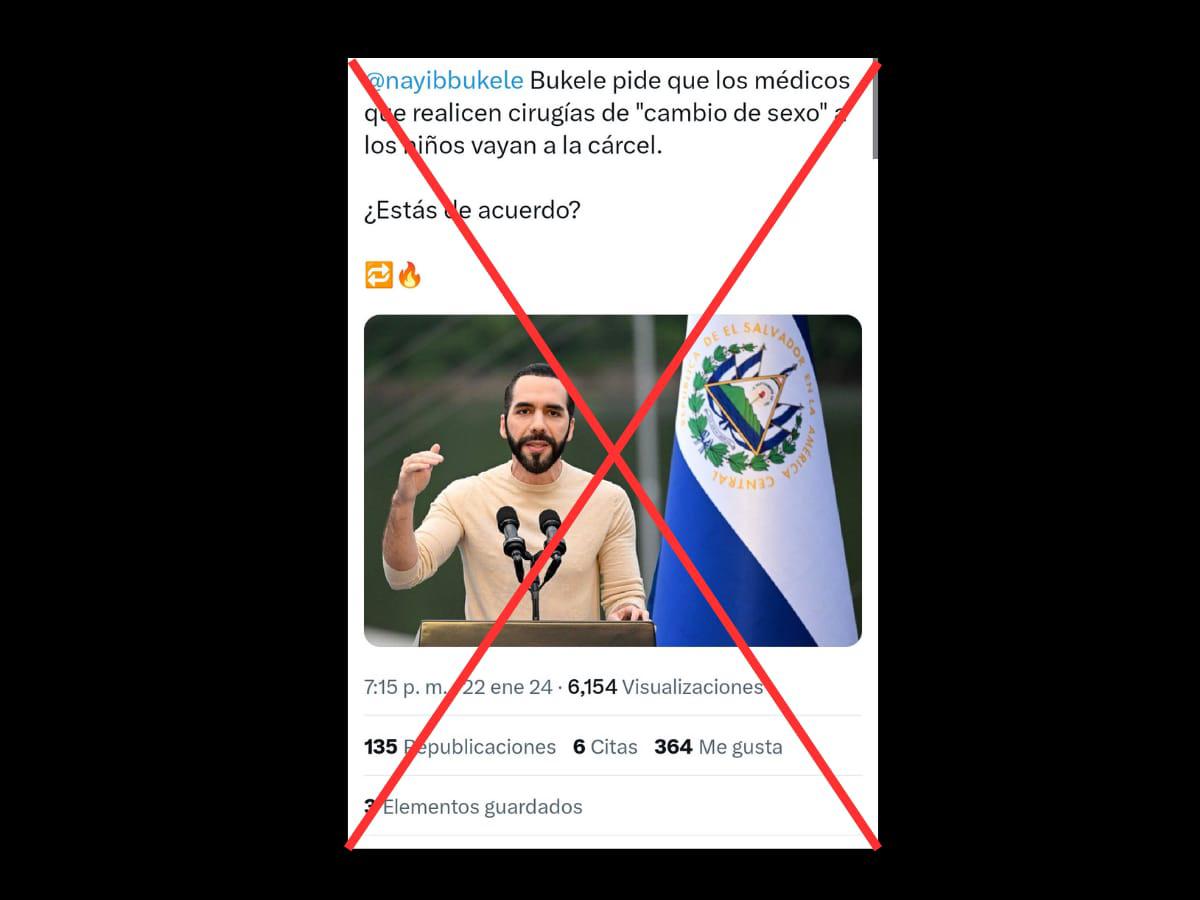 $!Captura de pantalla a una publicación de X realizada el 10 de marzo de 2024.