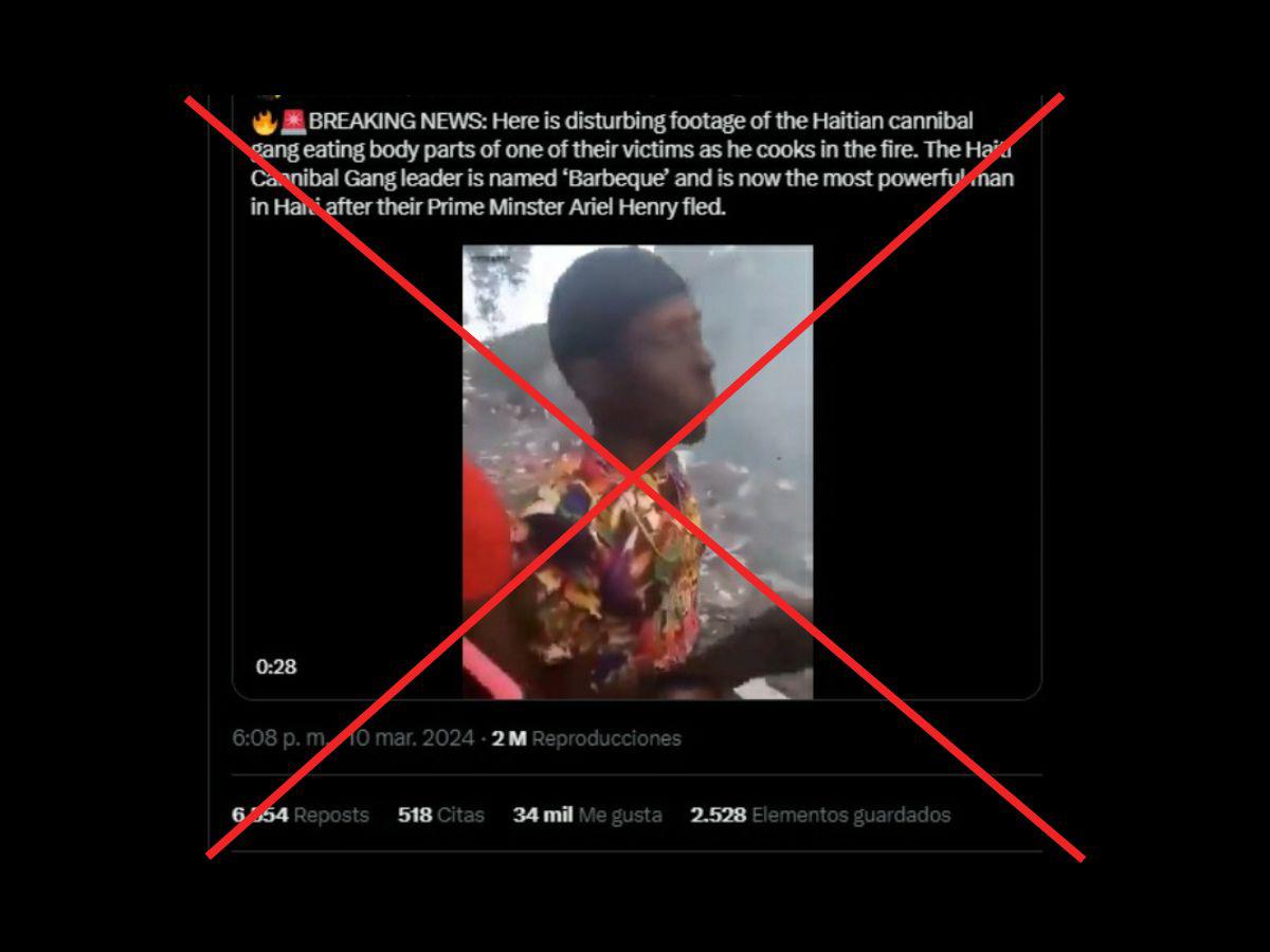 $!Captura de pantalla a una publicación de X hecha el 15 de marzo de 2024.