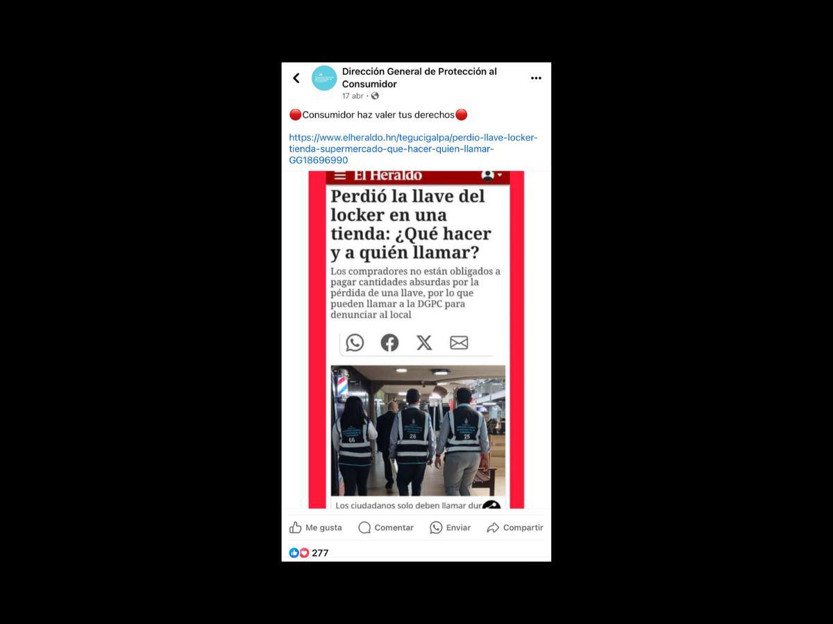 $!Captura de pantalla a la publicación de la DGPC realizada el 24 de abril de 2024.
