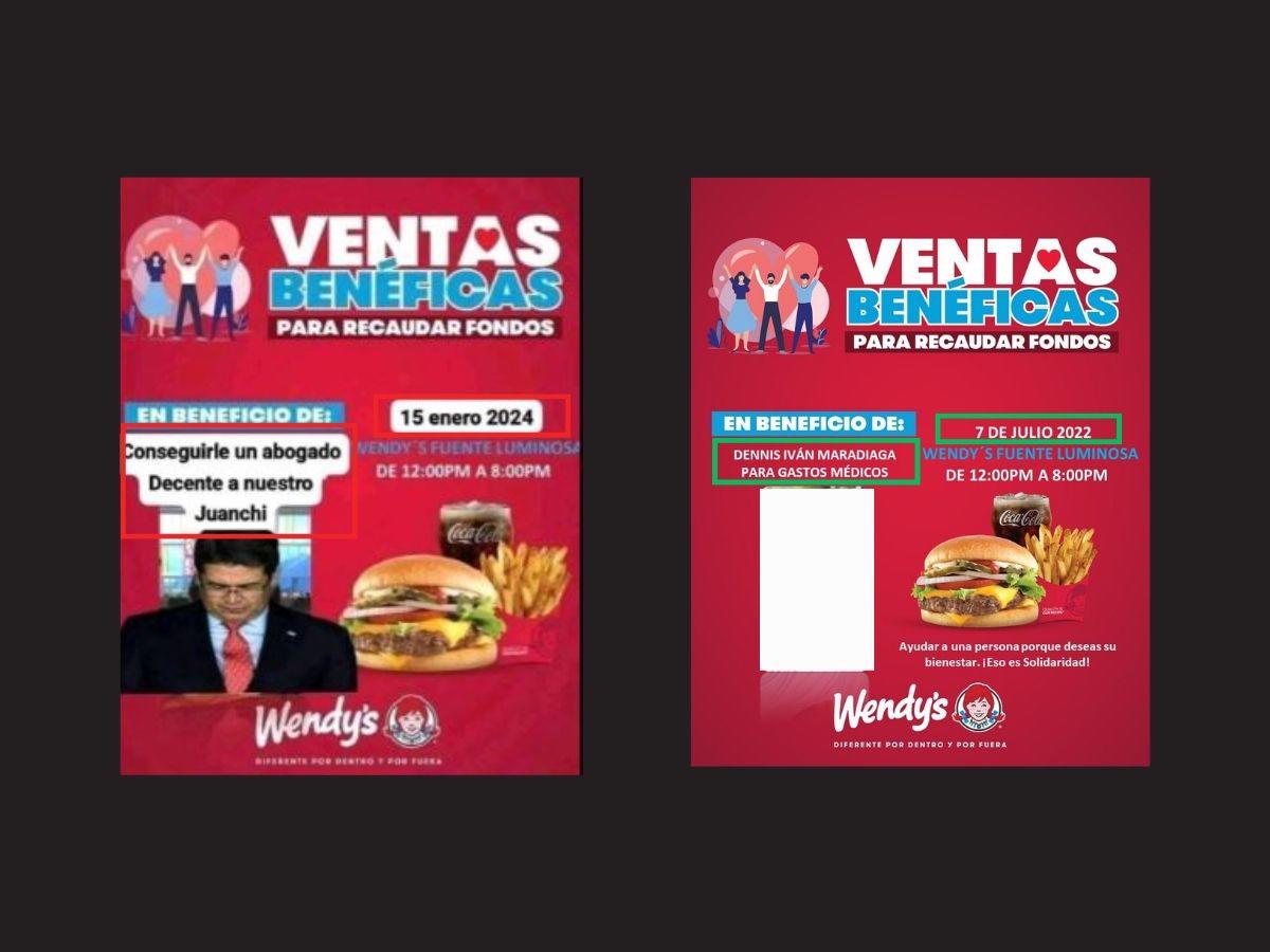 $!A la izquierda, una captura de pantalla a la publicación viral y, a la derecha, una imagen compartida por un usuario de Facebook.