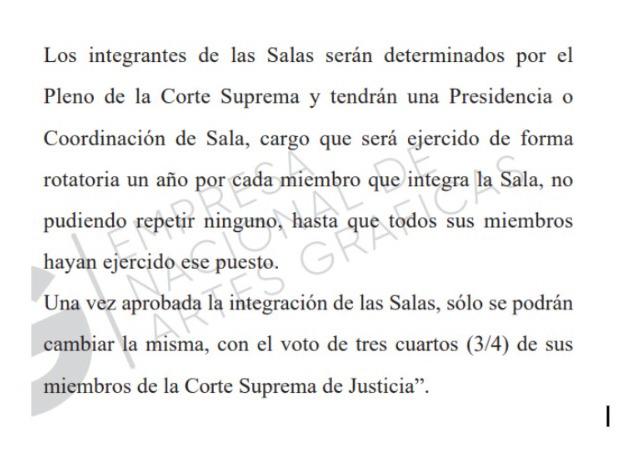 $!Presidenta de la CSJ sí puede nombrar coordinadores de sala indistintamente el orden de precedencia, según la ley